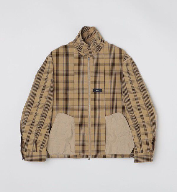 SHIPS「SHIPS:〈手洗い可能〉ハイパーストレッチ チェック ブルゾン (セットアップ対応)」|ブルゾン・スタジャン|