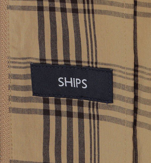 SHIPS「SHIPS:〈手洗い可能〉ハイパーストレッチ チェック ブルゾン (セットアップ対応)」|ブルゾン・スタジャン|