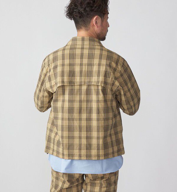 SHIPS「SHIPS:〈手洗い可能〉ハイパーストレッチ チェック ブルゾン (セットアップ対応)」|ブルゾン・スタジャン|