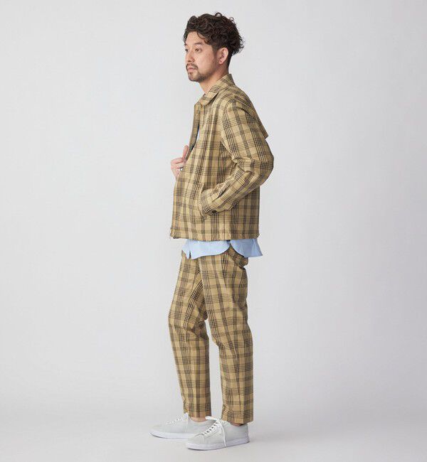 SHIPS「SHIPS:〈手洗い可能〉ハイパーストレッチ チェック ブルゾン (セットアップ対応)」|ブルゾン・スタジャン|