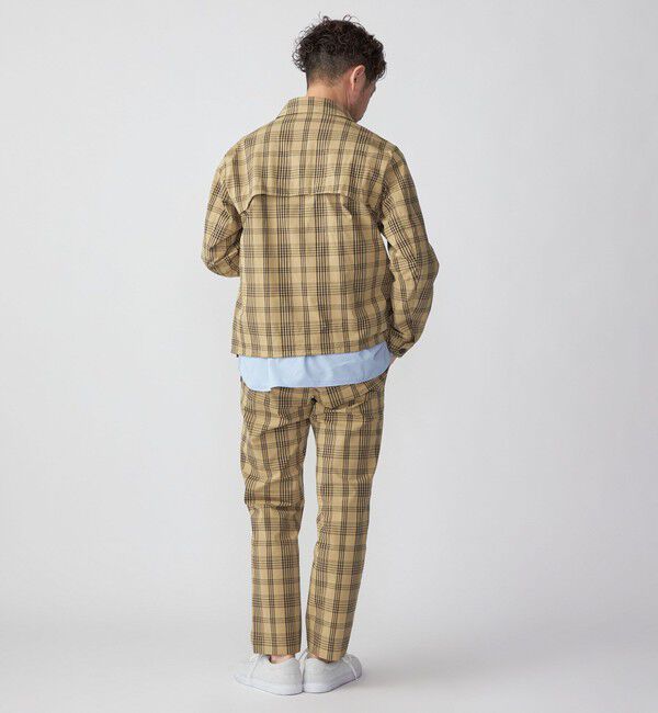 SHIPS「SHIPS:〈手洗い可能〉ハイパーストレッチ チェック ブルゾン (セットアップ対応)」|ブルゾン・スタジャン|