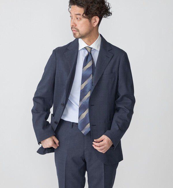 SHIPS「SHIPS:〈洗濯機可能〉 無地  ロイヤルブルー ジャケット」|テーラードジャケット|