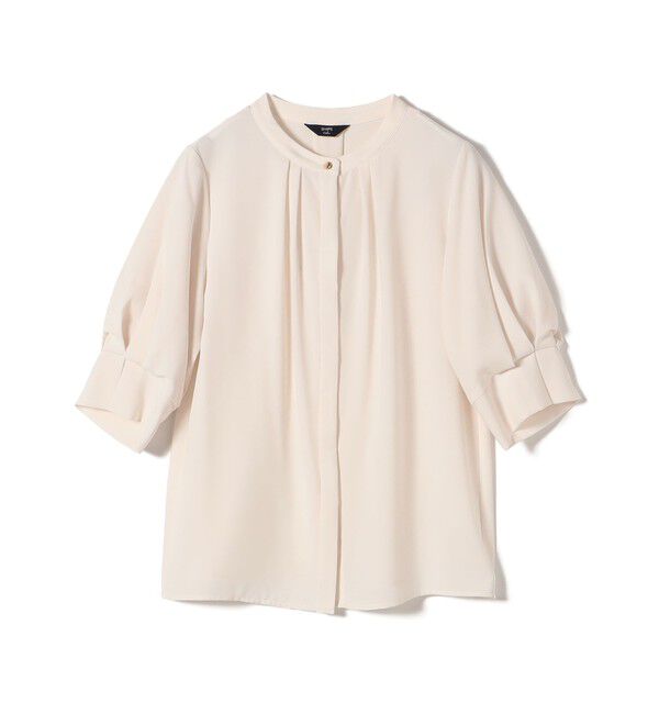 SHIPS Colors 「SHIPS Colors:〈洗濯機可能〉ジョーゼット タック スリーブ ブラウス◇」|シャツ・ブラウス|