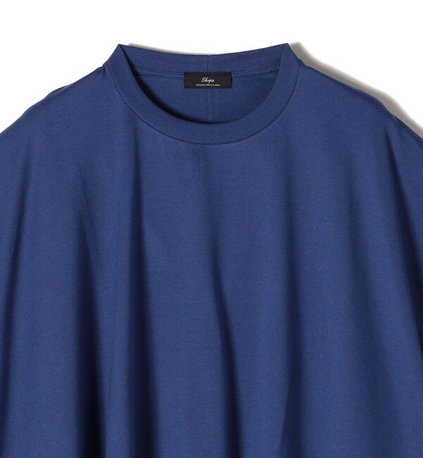 SHIPS for women「SHIPS Primary NavyLabel:〈手洗い可能〉BIG Tシャツ」|Tシャツ・カットソー|