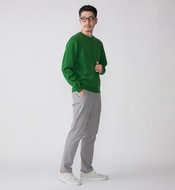 SHIPS「SHIPS:〈手洗い可能〉メリノウール TEXBRID(R) クルーネック ニット」|ニット・セーター|