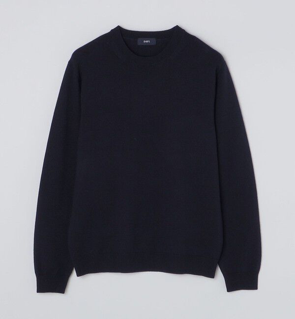 SHIPS「SHIPS:〈手洗い可能〉メリノウール TEXBRID(R) クルーネック ニット」|ニット・セーター|
