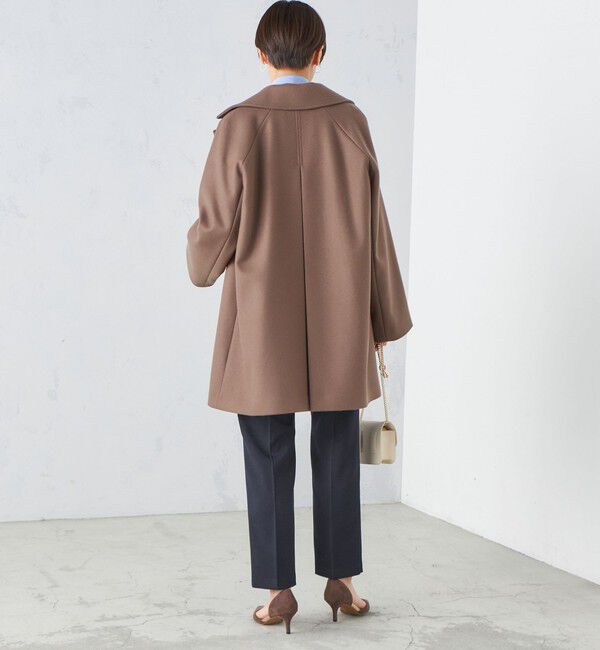 SHIPS for women「SUPER170 メルトン テントライン ミディ コート ◇」|その他|