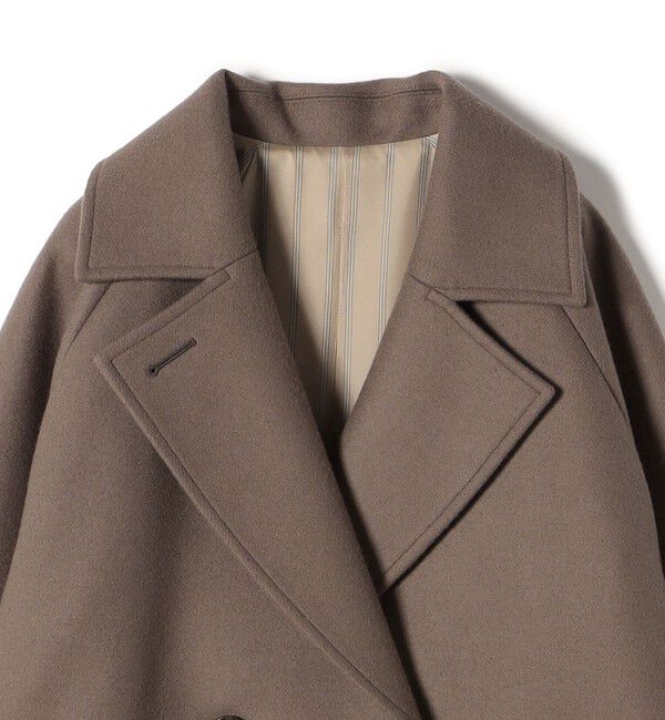 SHIPS for women「SUPER170 メルトン テントライン ミディ コート ◇」|その他|