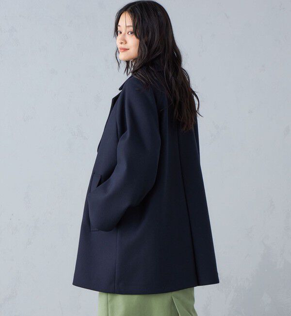 SHIPS for women「SUPER170 メルトン テントライン ミディ コート ◇」|その他|