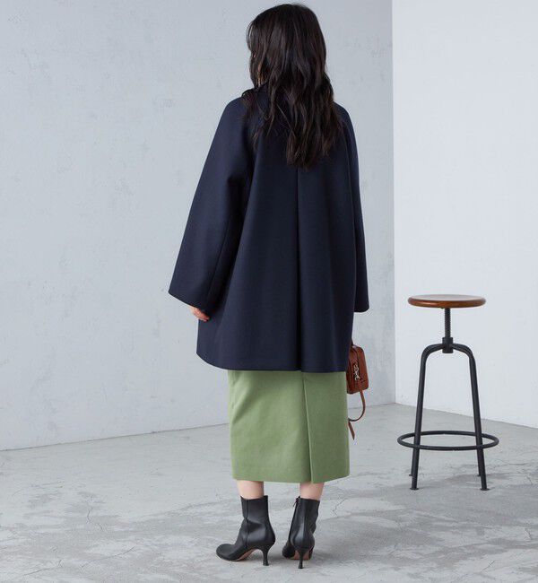 SHIPS for women「SUPER170 メルトン テントライン ミディ コート ◇」|その他|