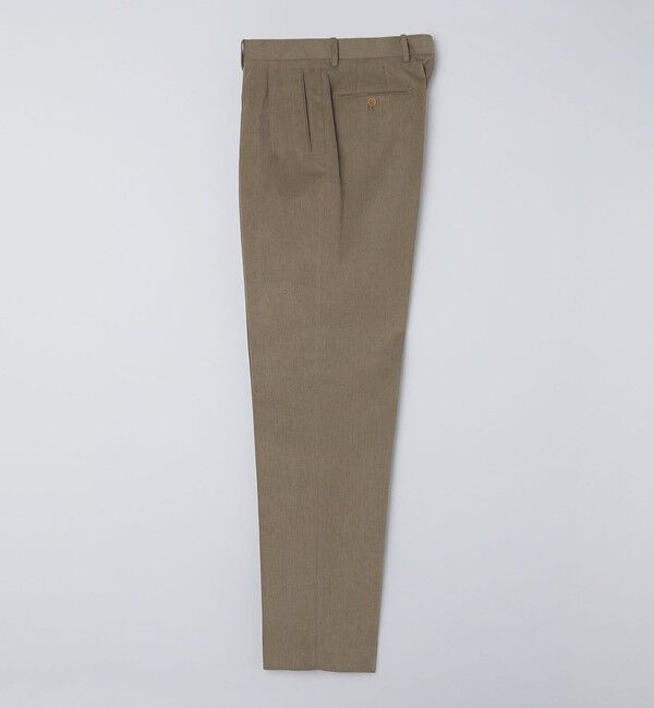 SHIPS「BERNARD ZINS: HUBERT コットン ツープリーツ トラウザーズ」|チノ|