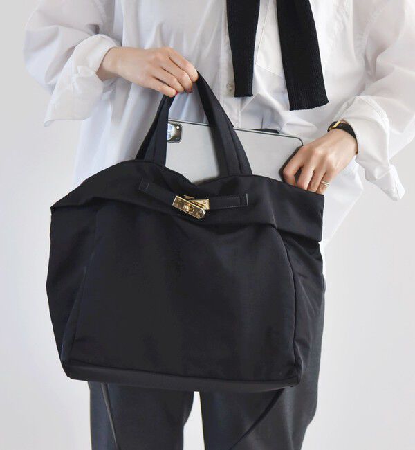 quaranciel「quaranciel: ベルトデザイン 2way トートバッグ（A4対応）」|トートバッグ|