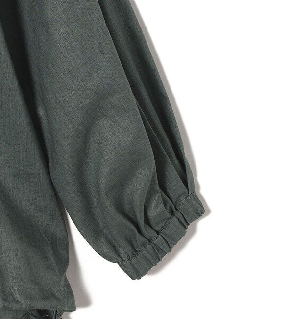 SHIPS for women「* 〈手洗い可能〉リネン レーヨン コーティング スタンド カラー ジップ ブルゾン 24SS ◇」|ブルゾン・スタジャン|