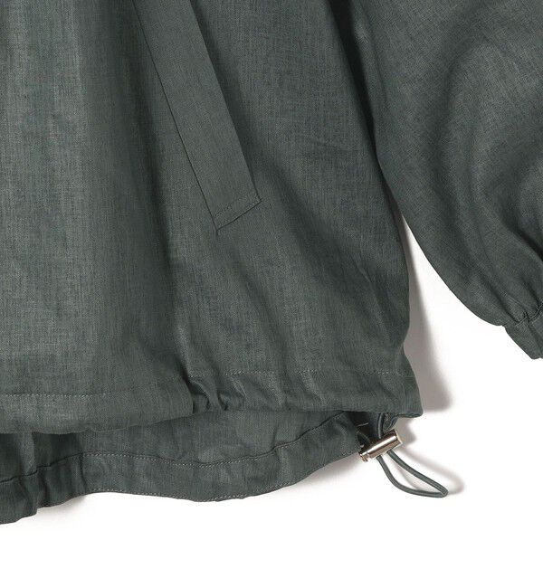 SHIPS for women「* 〈手洗い可能〉リネン レーヨン コーティング スタンド カラー ジップ ブルゾン 24SS ◇」|ブルゾン・スタジャン|