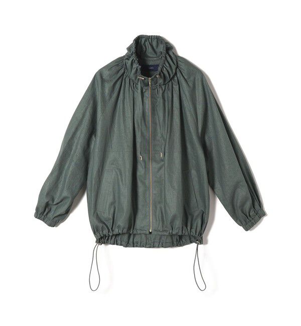 SHIPS for women「* 〈手洗い可能〉リネン レーヨン コーティング スタンド カラー ジップ ブルゾン 24SS ◇」|ブルゾン・スタジャン|