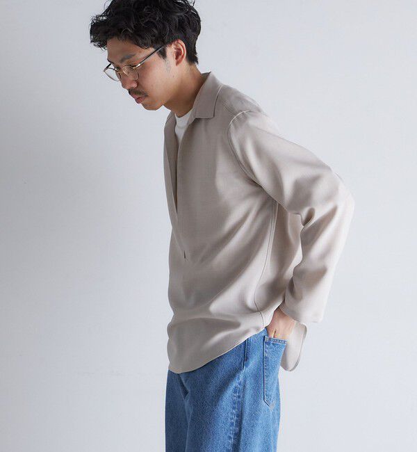 SHIPS「SHIPS: ドライタッチ スキッパー シャツ プルオーバー」|シャツ・ブラウス|