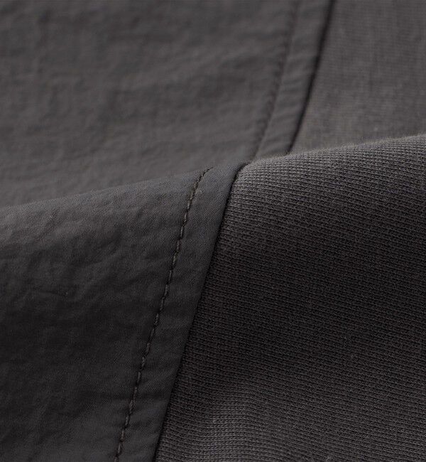 SHIPS any「SHIPS any: コットン / ナイロン コンビ スケアスリーブ スピンドル ワイド Tシャツ◇」|Tシャツ・カットソー|