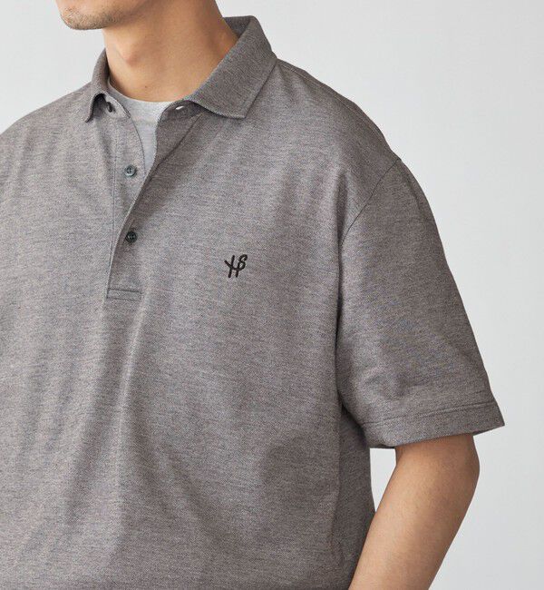 SHIPS「【WEB限定】SHIPS:〈吸水速乾〉ドライピケ ワンポイント ロゴ ワイドカラー ポロシャツ」|ポロシャツ|