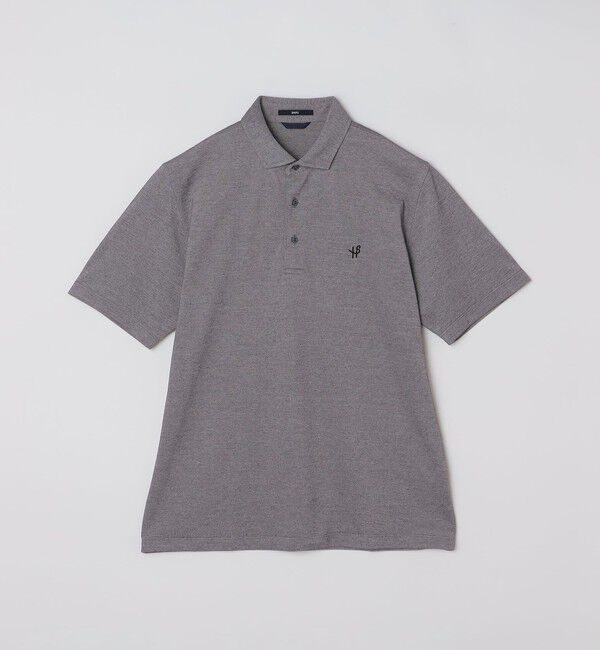 SHIPS「【WEB限定】SHIPS:〈吸水速乾〉ドライピケ ワンポイント ロゴ ワイドカラー ポロシャツ」|ポロシャツ|