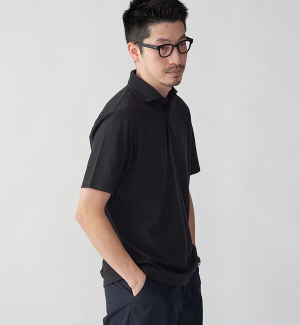 SHIPS「【WEB限定】SHIPS:〈吸水速乾〉ドライピケ ワンポイント ロゴ ワイドカラー ポロシャツ」|ポロシャツ|