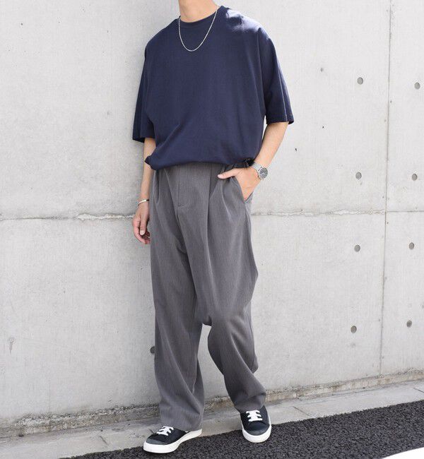 SHIPS any「SHIPS any: 〈洗濯機可能〉2タック ワイド エフェクト パンツ (スラックス)◇」|チノ|