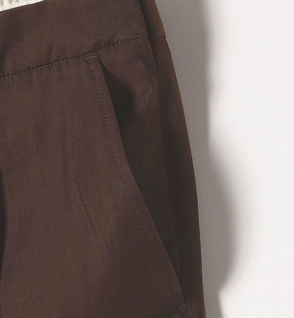 quaranciel「quaranciel:〈洗濯機可能〉シルキー サテン ダブルウエスト ワイド パンツ」|その他|