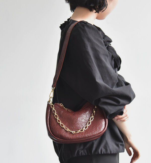 quaranciel「quaranciel: ハーフムーン 3way チェーン ミニ ショルダー バッグ」|ショルダー・メッセンジャー|