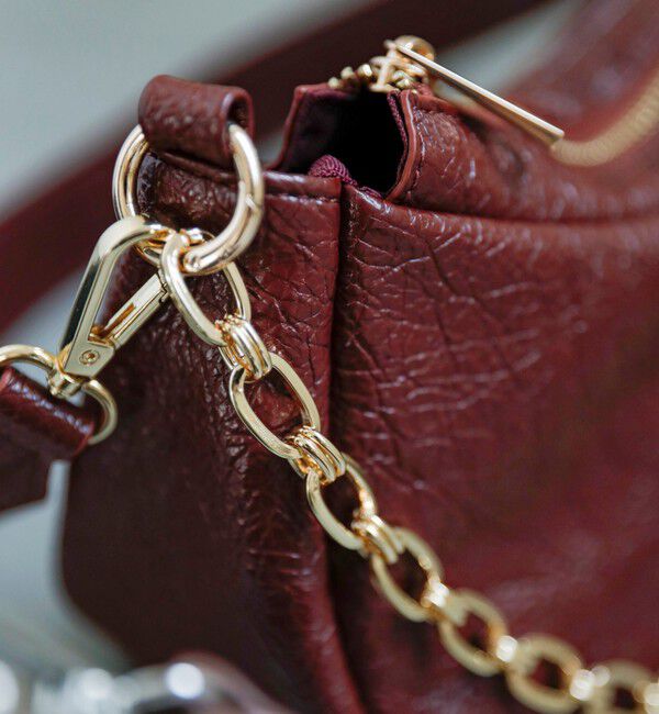 quaranciel「quaranciel: ハーフムーン 3way チェーン ミニ ショルダー バッグ」|ショルダー・メッセンジャー|