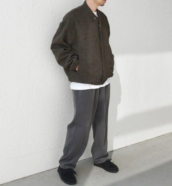 SHIPS any「SHIPS any: 〈手洗い可能〉リラックス ツイード ジップ ブルゾン◇」|ブルゾン・スタジャン|