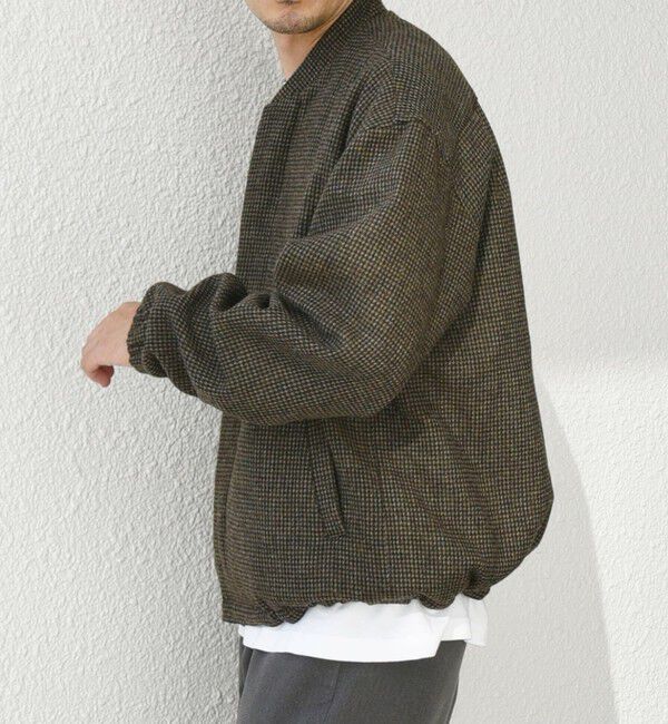 SHIPS any「SHIPS any: 〈手洗い可能〉リラックス ツイード ジップ ブルゾン◇」|ブルゾン・スタジャン|