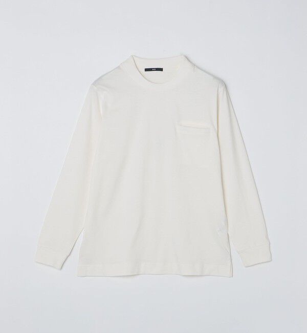 SHIPS「【WEB限定】SHIPS:〈抗菌・防臭〉テレワーク ビズ ワンポイントロゴ クルーネック長袖Tシャツ」|Tシャツ・カットソー|