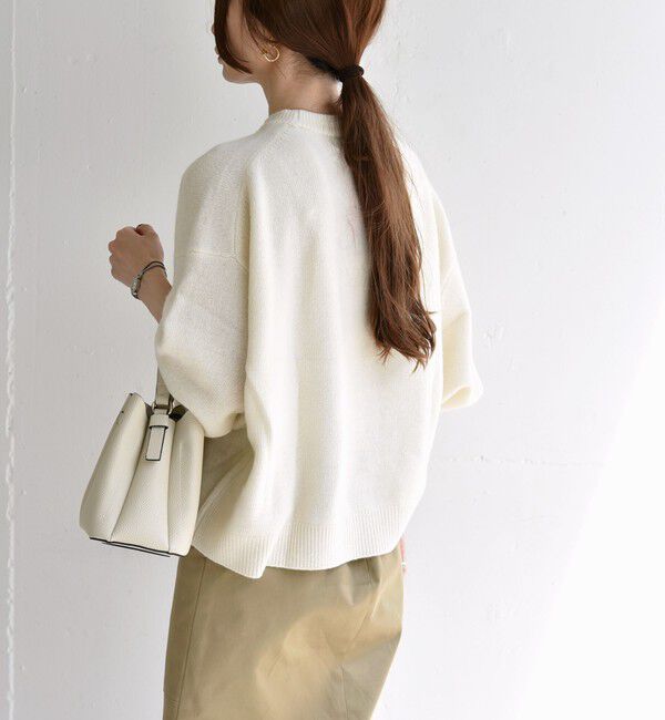 quaranciel「quaranciel:〈手洗い可能〉AQUA カシミヤ ミックス ドルマン ニット」|ニット・セーター|