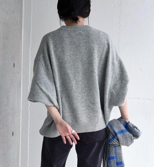 quaranciel「quaranciel:〈手洗い可能〉AQUA カシミヤ ミックス ドルマン ニット」|ニット・セーター|
