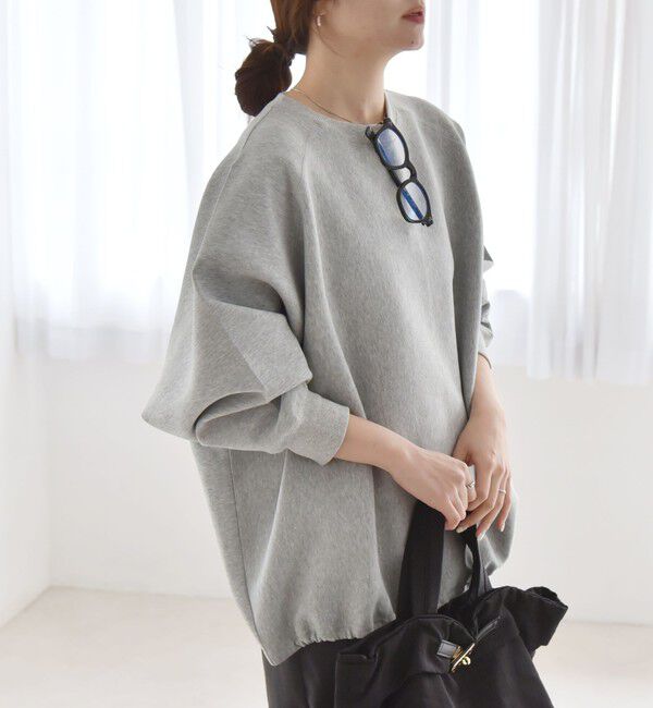 quaranciel「《一部追加予約》quaranciel:〈洗濯機可能〉ポンチ ドロスト ルーズ プルオーバー」|スウェット・ジャージ|