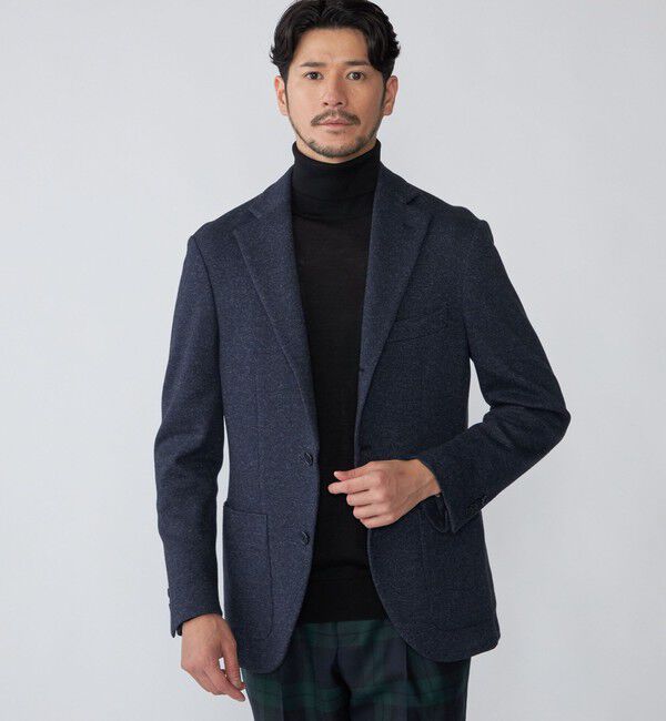 SHIPS「SHIPS: ピンヘッド ジャージー ジャケット」|テーラードジャケット|