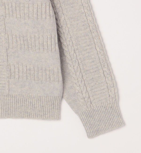 SHIPS any「SHIPS any:〈手洗い可能〉アラン / ガーター 編み リラックス クルーネック ニット◇」|ニット・セーター|