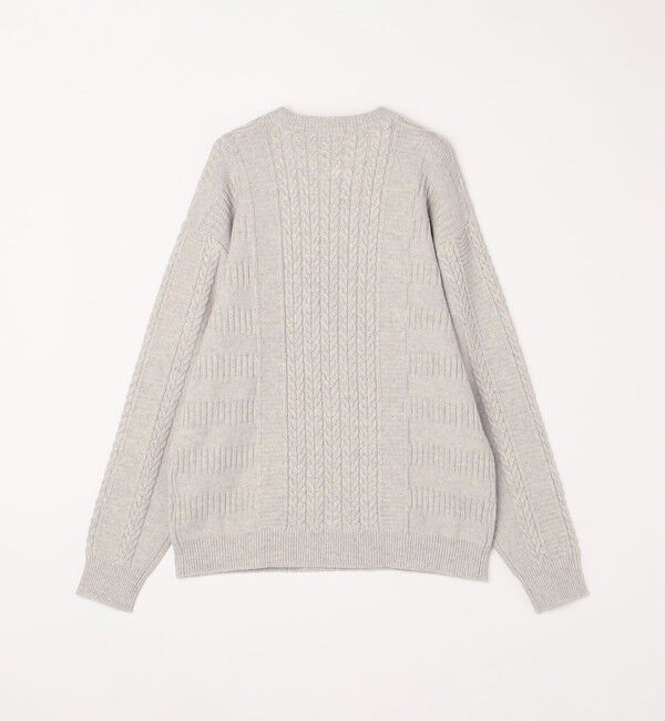 SHIPS any「SHIPS any:〈手洗い可能〉アラン / ガーター 編み リラックス クルーネック ニット◇」|ニット・セーター|