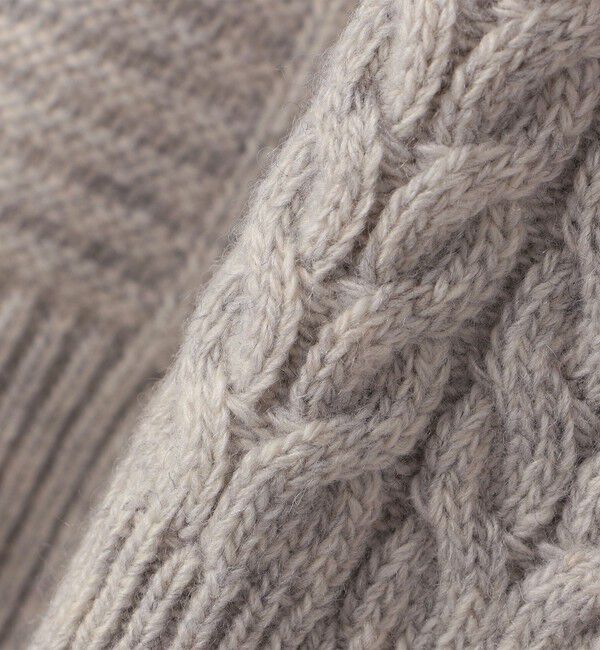 SHIPS any「SHIPS any:〈手洗い可能〉アラン / ガーター 編み リラックス クルーネック ニット◇」|ニット・セーター|