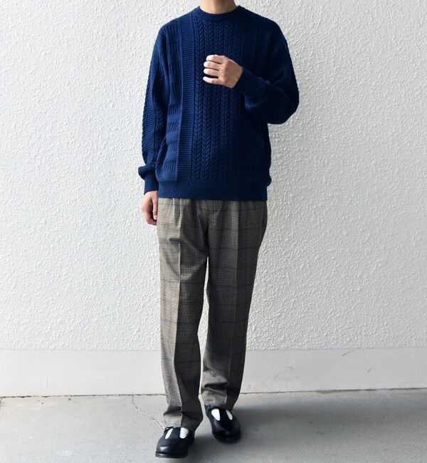 SHIPS any「SHIPS any:〈手洗い可能〉アラン / ガーター 編み リラックス クルーネック ニット◇」|ニット・セーター|