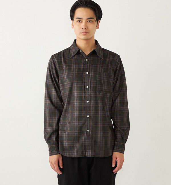 SHIPS Colors 「SHIPS Colors:〈洗濯機可能〉プリント ネル シャツ」|シャツ・ブラウス|