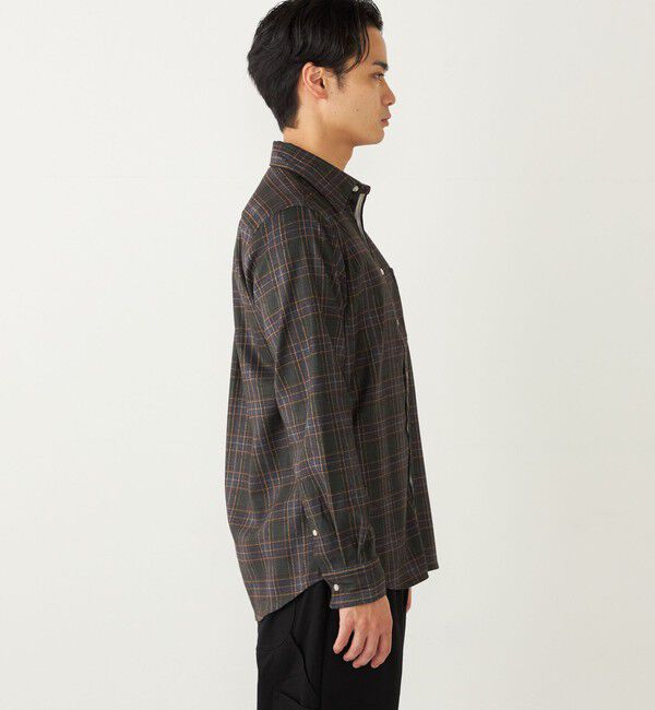 SHIPS Colors 「SHIPS Colors:〈洗濯機可能〉プリント ネル シャツ」|シャツ・ブラウス|