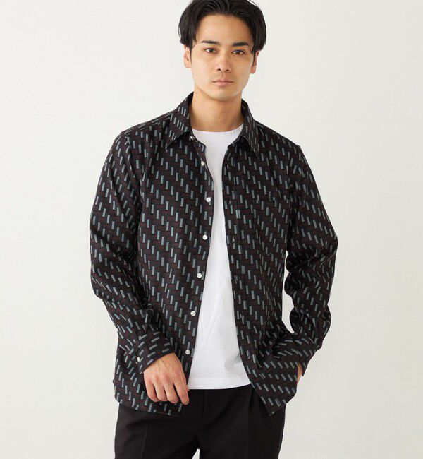 SHIPS Colors 「SHIPS Colors:〈洗濯機可能〉プリント ネル シャツ」|シャツ・ブラウス|