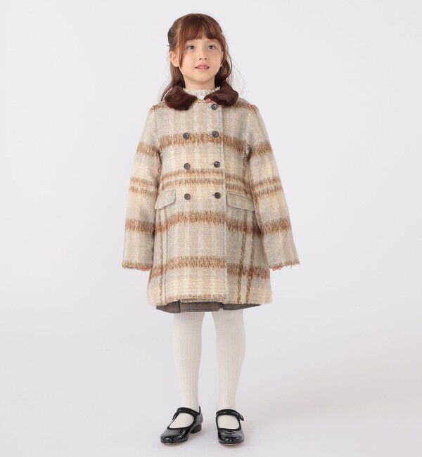 SHIPS KIDS「SHIPS KIDS:100～130cm / シャギー チェック コート」|その他|