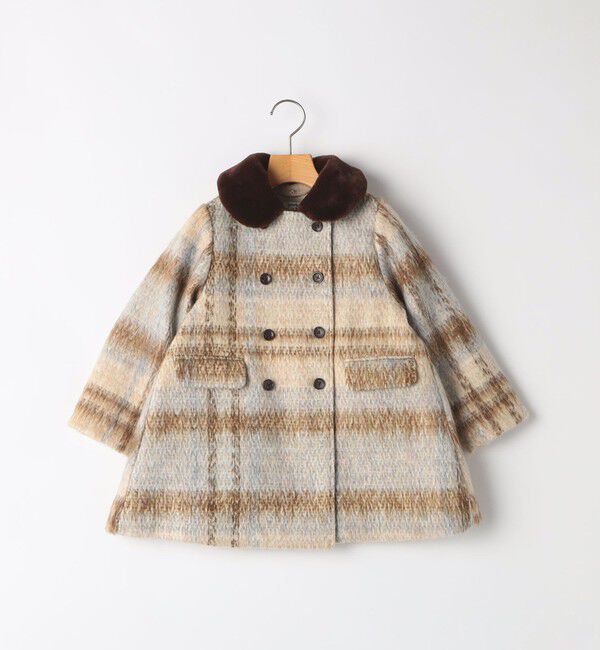 SHIPS KIDS「SHIPS KIDS:100～130cm / シャギー チェック コート」|その他|