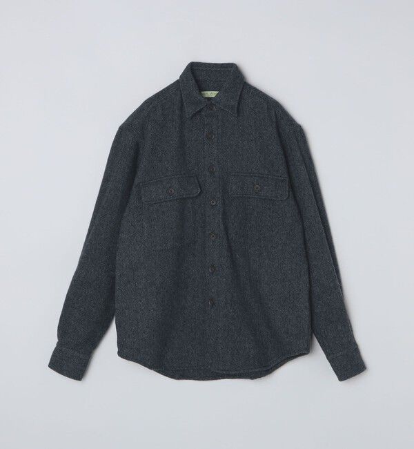 SHIPS「MARCEL LASSANCE: WOOL CPO SHIRT OUTER」|ブルゾン・スタジャン|ネイビー