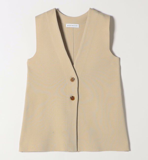 quaranciel「quaranciel:〈手洗い可能〉Vカラー ニット ジレ」|ベスト・ジレ|