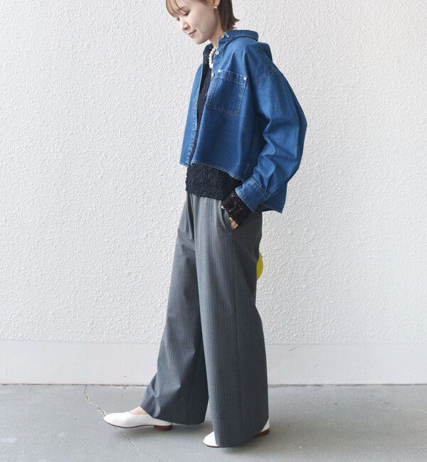 SHIPS for women「〈手洗い可能〉ラッセル レース クルーネック カットソー」|Tシャツ・カットソー|