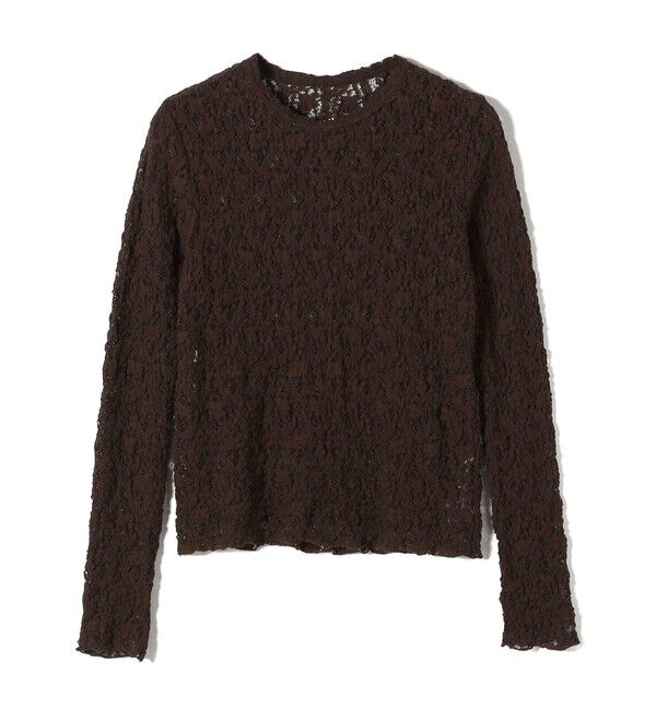 SHIPS for women「〈手洗い可能〉ラッセル レース クルーネック カットソー」|Tシャツ・カットソー|