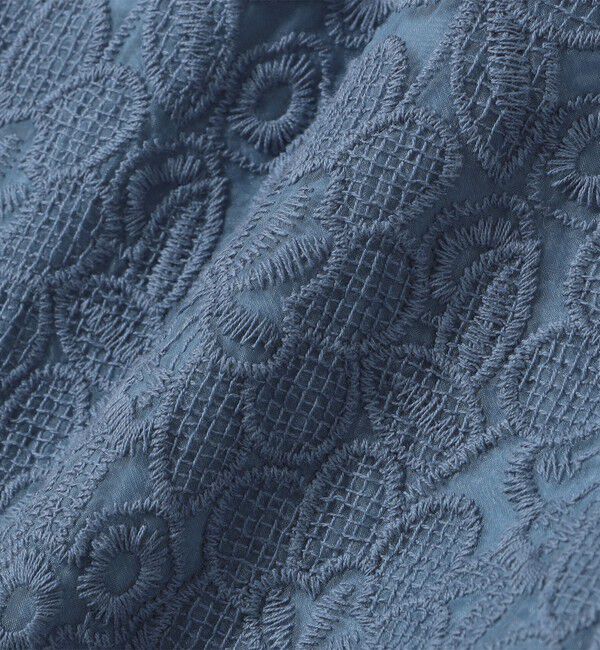 SHIPS any「SHIPS any:〈手洗い可能〉フラワーレース エンブロイダリー Iライン スカート」|スカート|