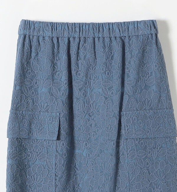 SHIPS any「SHIPS any:〈手洗い可能〉フラワーレース エンブロイダリー Iライン スカート」|スカート|